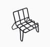 1pc Ig Style Mobile Phone Holder Black Modern Simple Metal Iron Horizontal Vertical Chair Shape Desktop Mobile Phone Holder