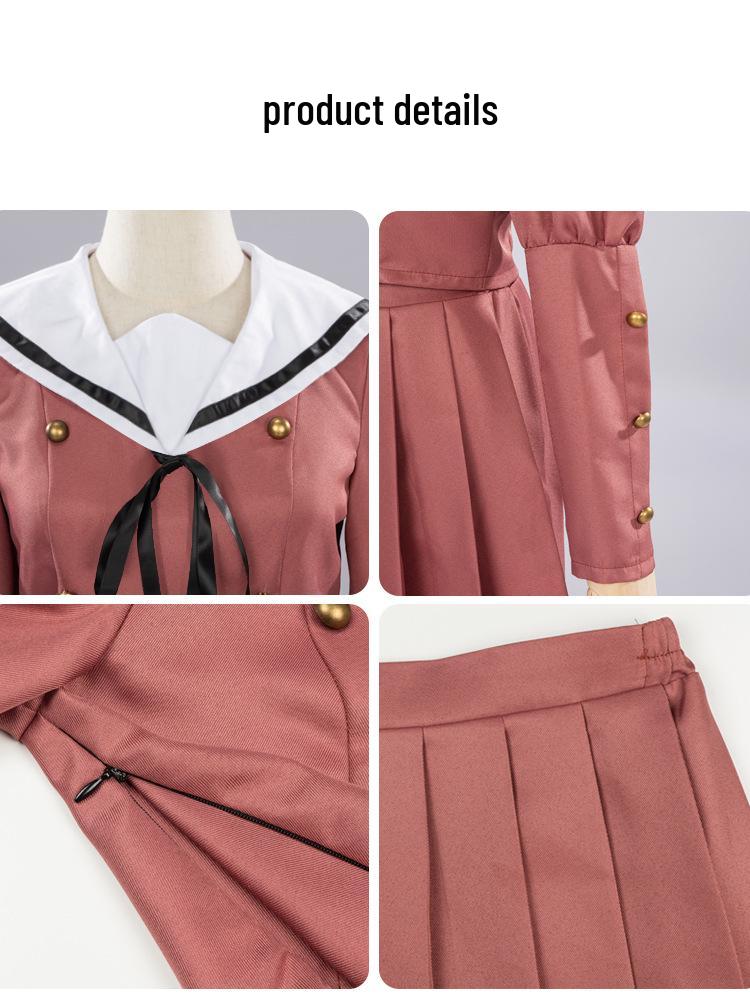 Rinran Cosplay Costume: Koko School Uniform with Incense Flower Scent - Anime Daily Wear