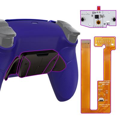 Not a eXtremeRate RISE4 Metal Back Remap Kit for PS5 Controllers and Upgrade Board with Back Rubber and Black 4 Back Buttons Controller. (RMB)