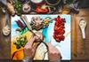 Glass Board Cutting Board 52X40 Marble