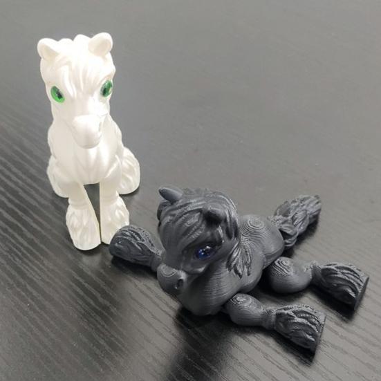 Yousheng 3D Printed Horse Fidget Toy Pony Figurine with Movable Joints Educational Animal Statue Model Desktop Decoration Ornament