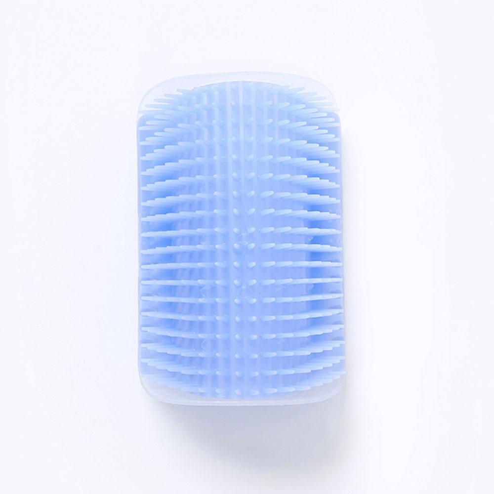 Pet Cat Brush Massage Device Hair Removal Comb Cat Toy Plastic Scratch Bristles Arch Massager Self Grooming Cat Corner Scratcher