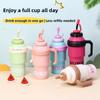 Leak Proof Outdoor Insulated Mug Creative Drinking Straw Cup Cold Beverages Cups  Household