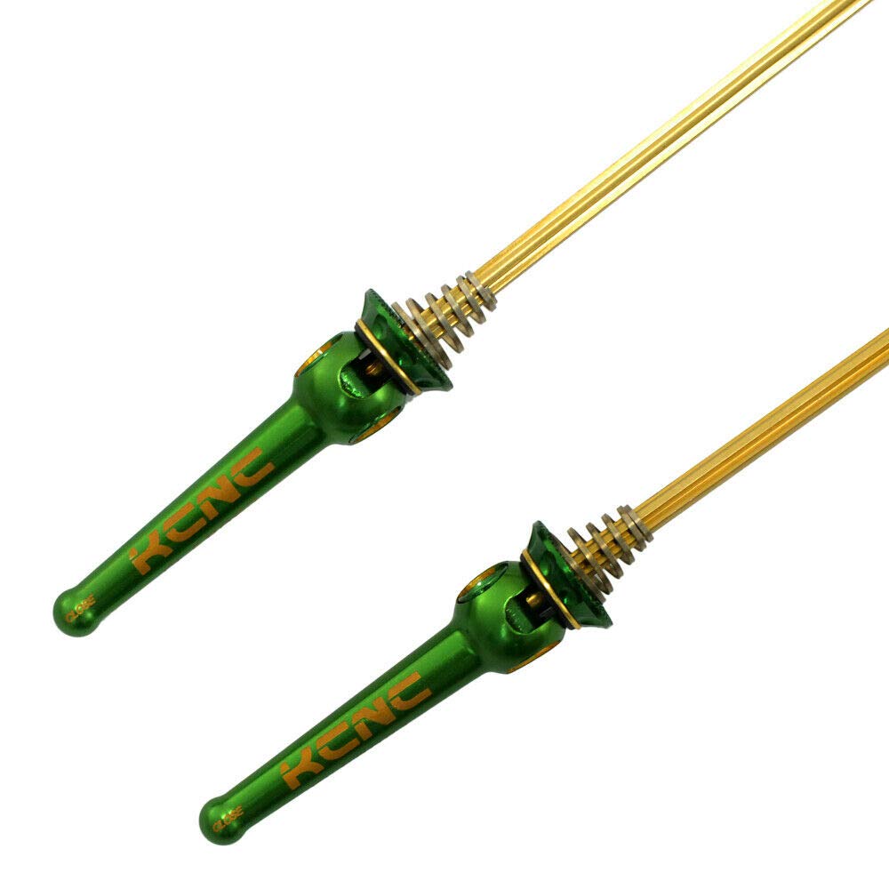 KCNC Rillennabe QR Straße Titanachse SK2178 Schnellspanner, Grün, KQR05-001GR,