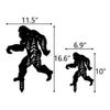 Bigfoot Yard Decor for Outside, Black Metal Sasquatch Decorative Garden Stakes, Bigfoot Silhouette Garden Decor Art, Big Foot Sasquatch Gifts