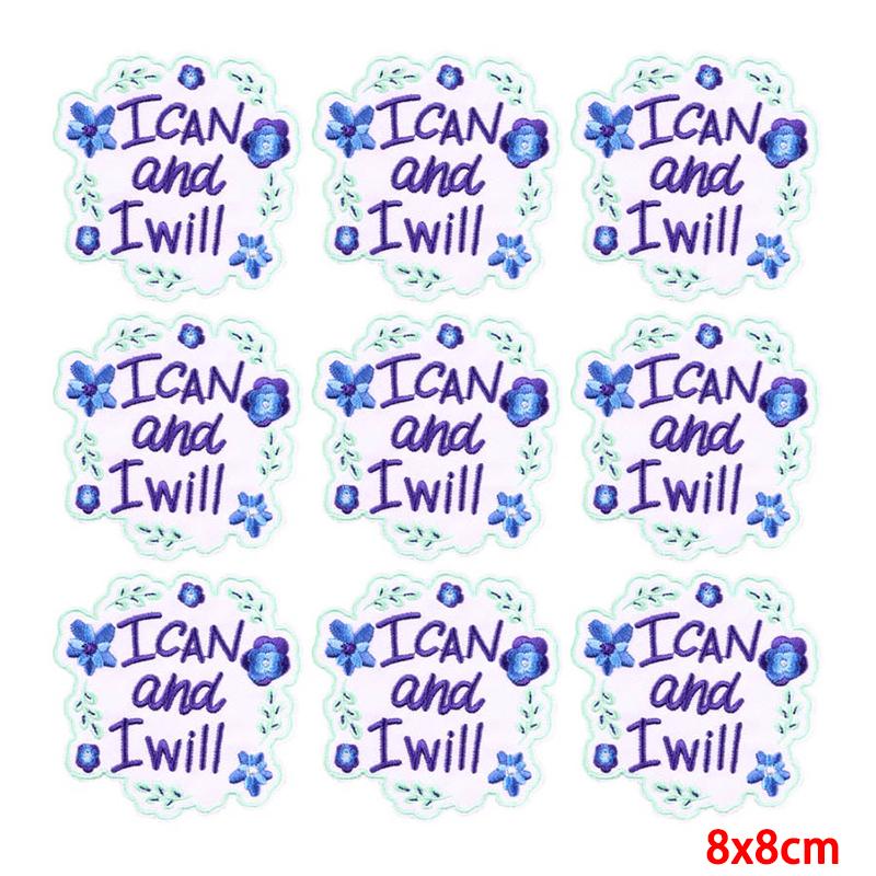 10 Pcs/lot Wholesale Embroidery Patch Iron On Patches For Clothing Patches On Clothes Jackets Decor Applique Sew Supplies