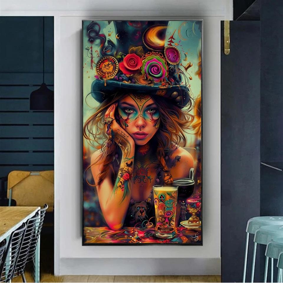 DIY 5D Diamant Malerei Kits Neue 2024 Böhmische Frau Kreuz Stich Kits Mosaik Diamant Stickerei Für Home Decor (1)