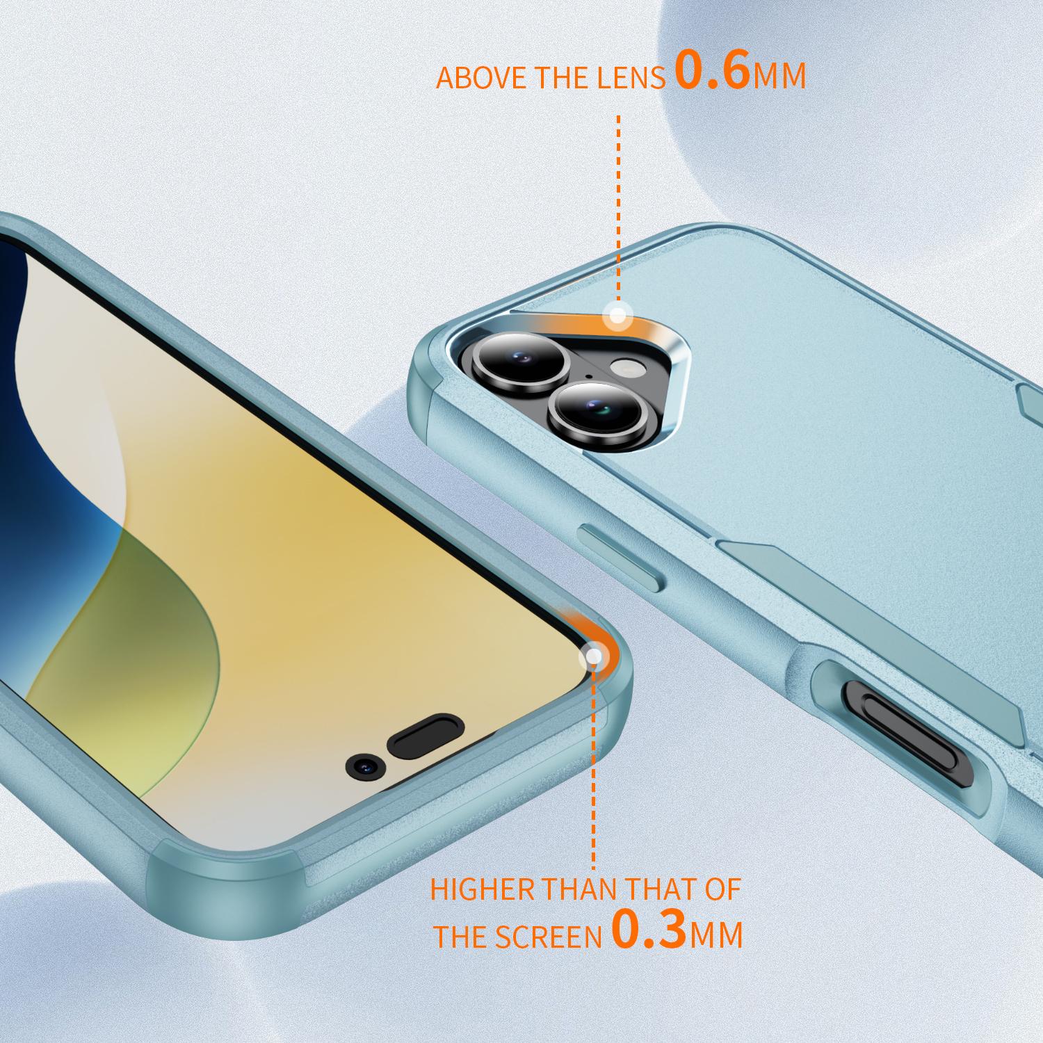 

Commuter Series For iPhone 16 Case 3-in-1 Shockproof TPU+PC Phone Cover