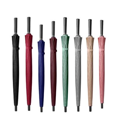 Practical Business Umbrella Large Size 24 Rib Long Handle Umbrella Travel Friendly Rain Cover Rain Gear for Protections