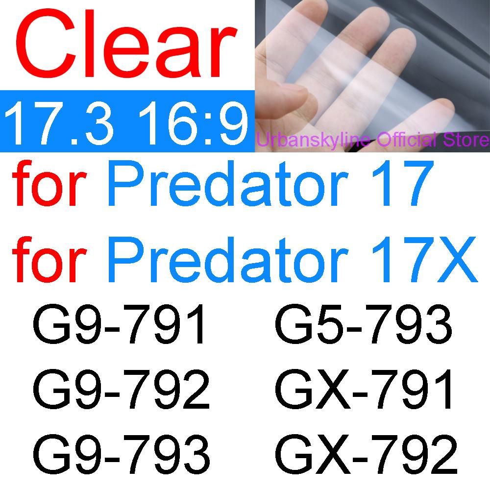 Screen Protector for Acer Predator Helios 300 500 700 Triton 300 500 SE 700 900 HD Clear Guard Matte Skin Film 14 15 16 17 17X 4