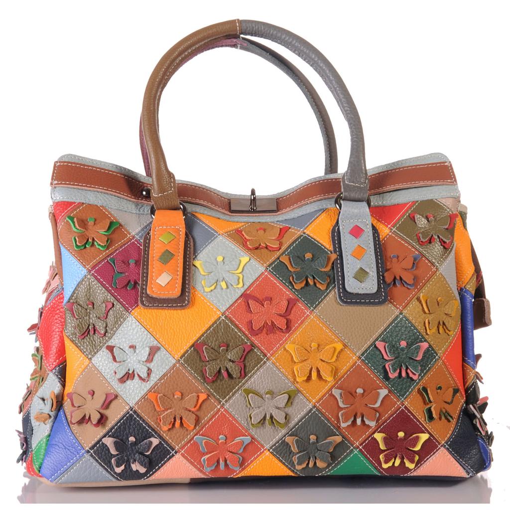 Women's Patchwork Leather Bag – Unique