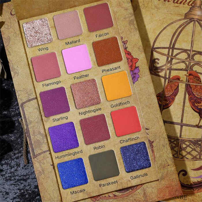 Nirvana Rebirth 15 Colors Metallic Shimmer Eyeshadow Makeup Palette Glitter Matte Eye Shadow Pallete