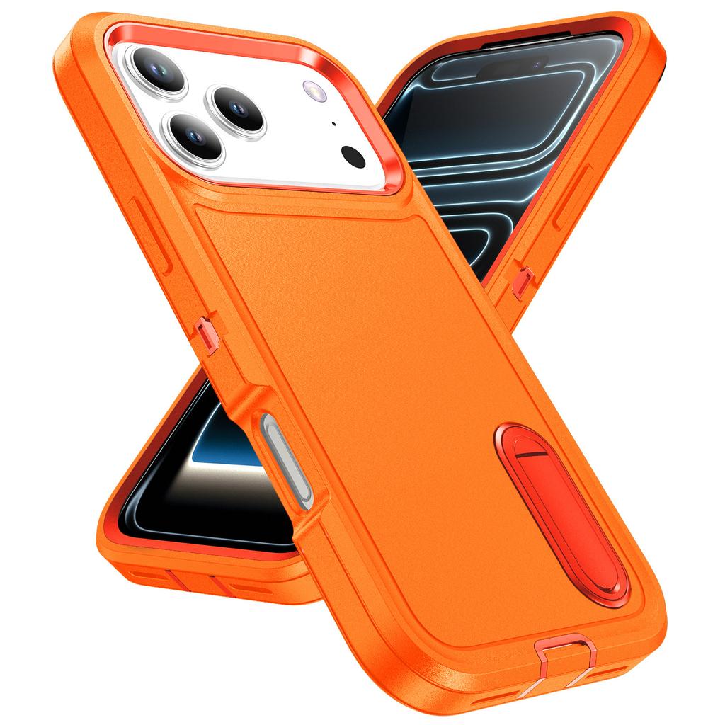 Applicable To iPhone17ProMax Defend Three-proof Mobile Phone Case Apple 16Pro Bracket 15 Anti-drop 14 Protective Case