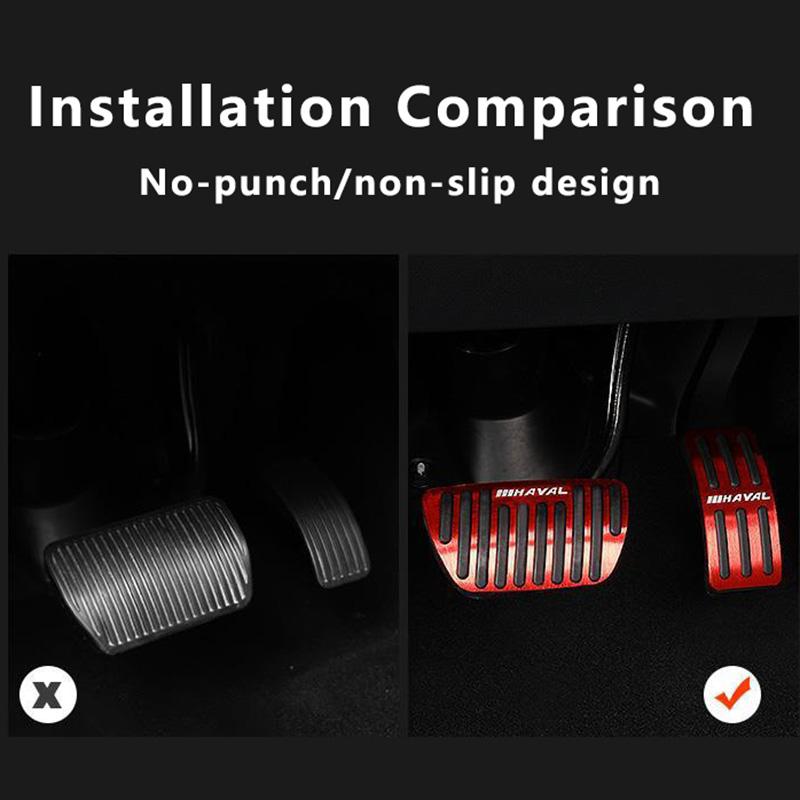 For Haval Dargo\Jolion\F7\F7X\H6 3rd Car Accelerator Pedal Cover Gas Fuel Brake Non-Slip Pad Auto Accessories