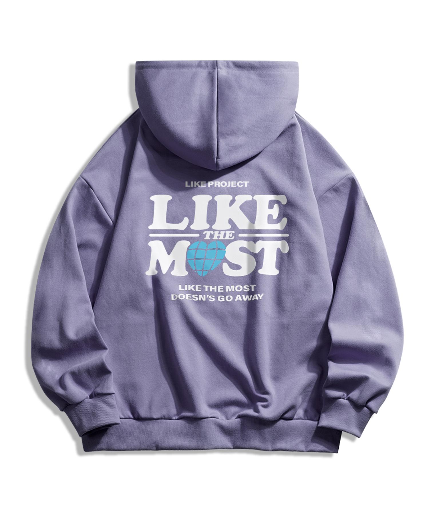 Like The Most Like Project Oversized Hoodie_Purple Purple/S