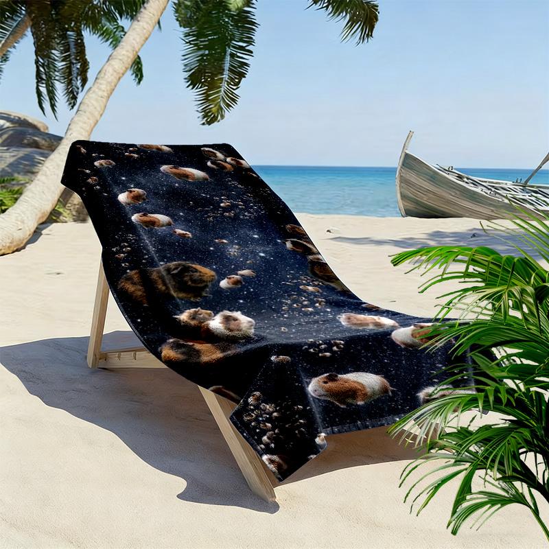Guinea Pigs Print Beach Towel, Large Soft Quick Dry Towel for Beach Camping Swimming