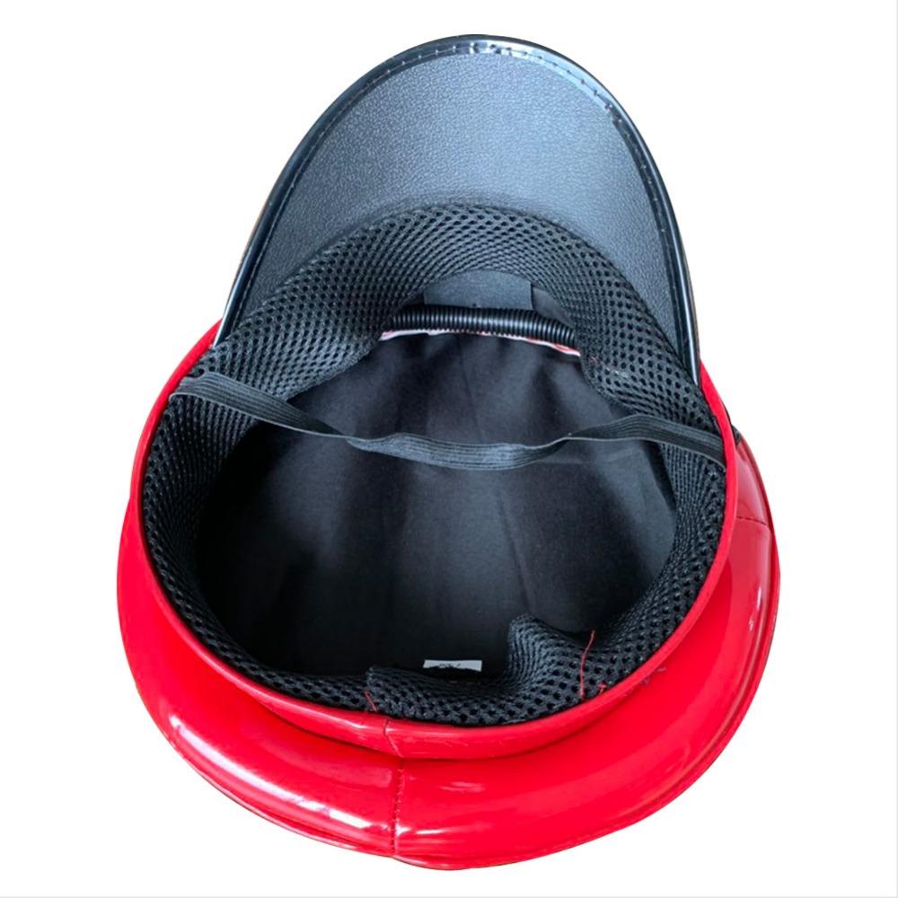 PU Leather Captain Cap Prom Performance Big Brimmed Hat Bar Cosplay Show Hat Personality Beret Cap