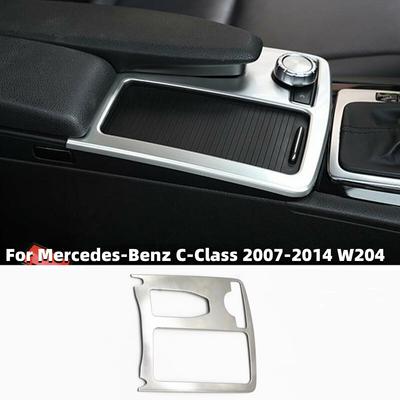 1 Pcs Car Central Control Cup Holder Decoration Sticker For Mercedes-Benz C-Class 2007-2014