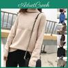 Modern Women Sweater Turtleneck Knitting Pullovers Solid Warm Female Casual Outfit