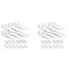 A34R 12 Pack Acrylic Floating Sneaker Shelves Clear Shoe Display Stand Room Decor For Display Collectible Shoe&Sneaker