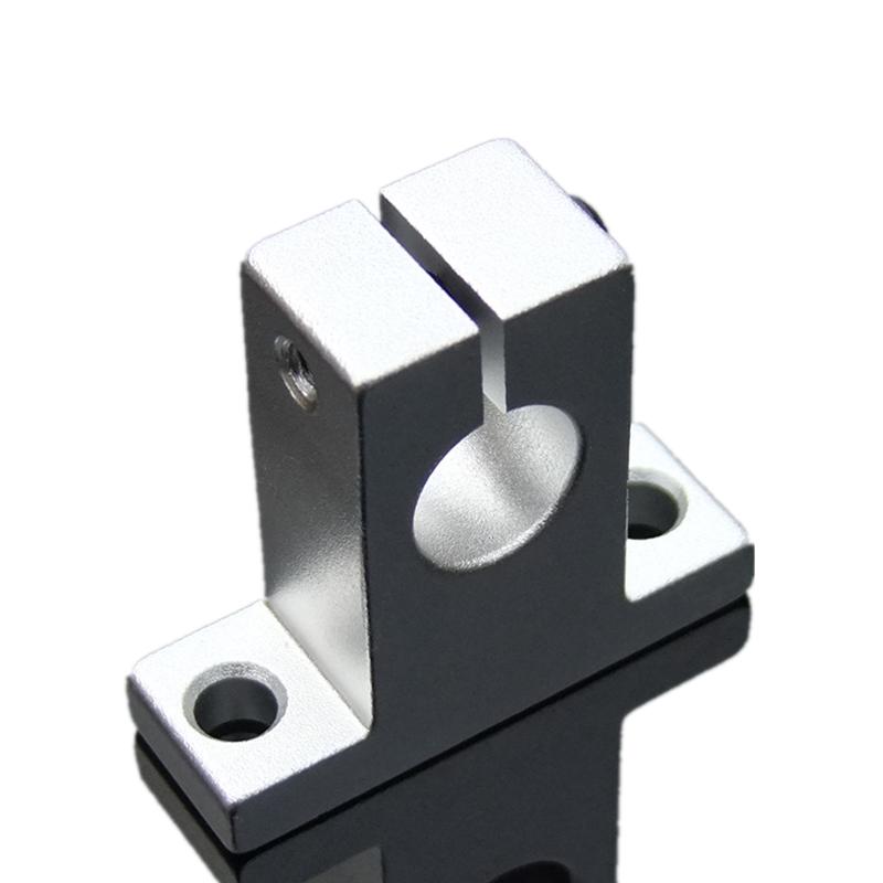 Vertikaler T-Stützhalter aus Aluminiumlegierung für Gewindestange und Lagerwelle