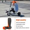 Orange Black Cycling Handle Grips Soft Rubber Electric Scooter Handlebar  Cycling Accessories