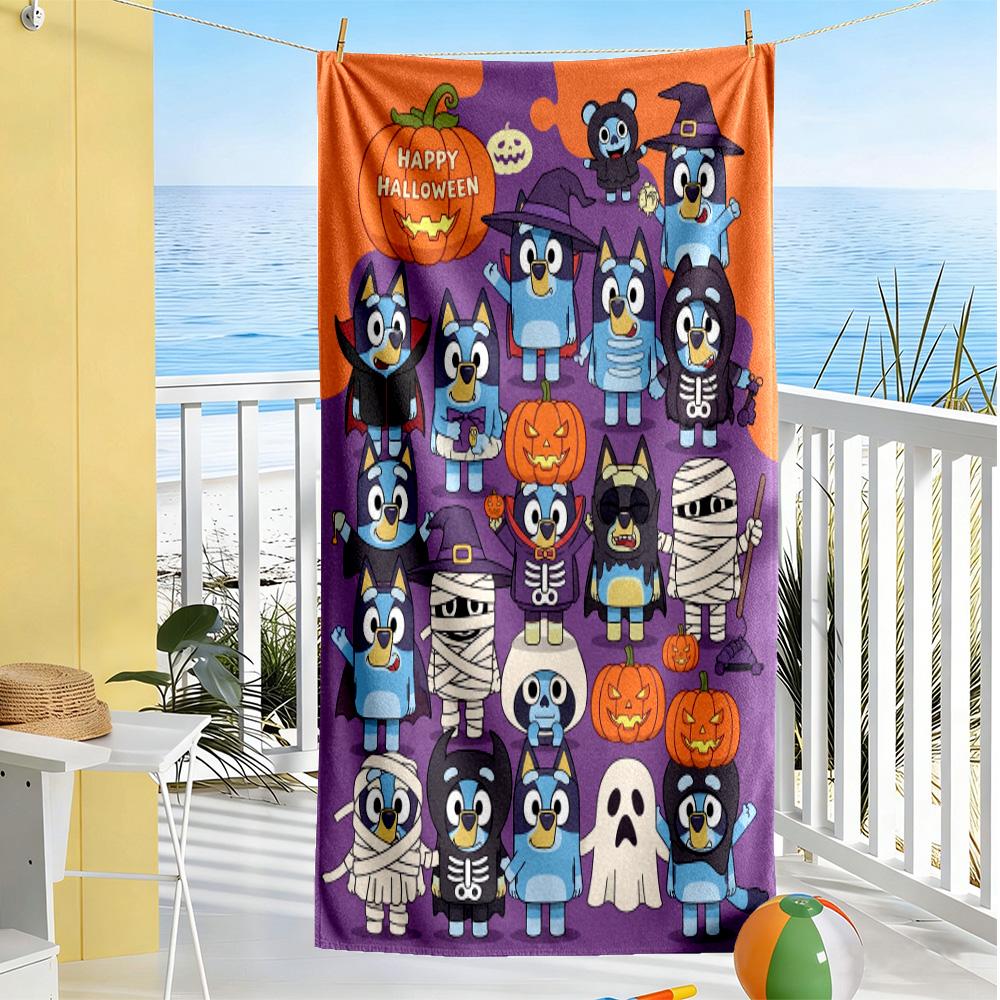 Holiday Pals Festive Gear Beach Towel Super Soft Microfiber Quickdry Fabric Comfortable Lightweight