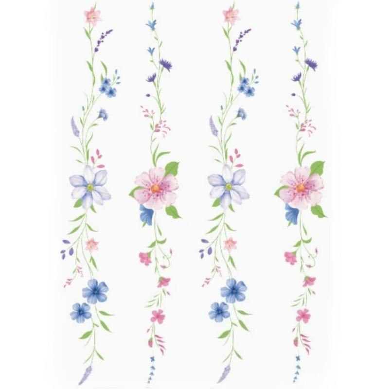 Frühling Sommer Blumen Temporäres Tattoo Aufkleber Wasserdicht Kirschblüten Rosen Tattoo Aufkleber Für Frauen Fake Tattoo Aufkleber