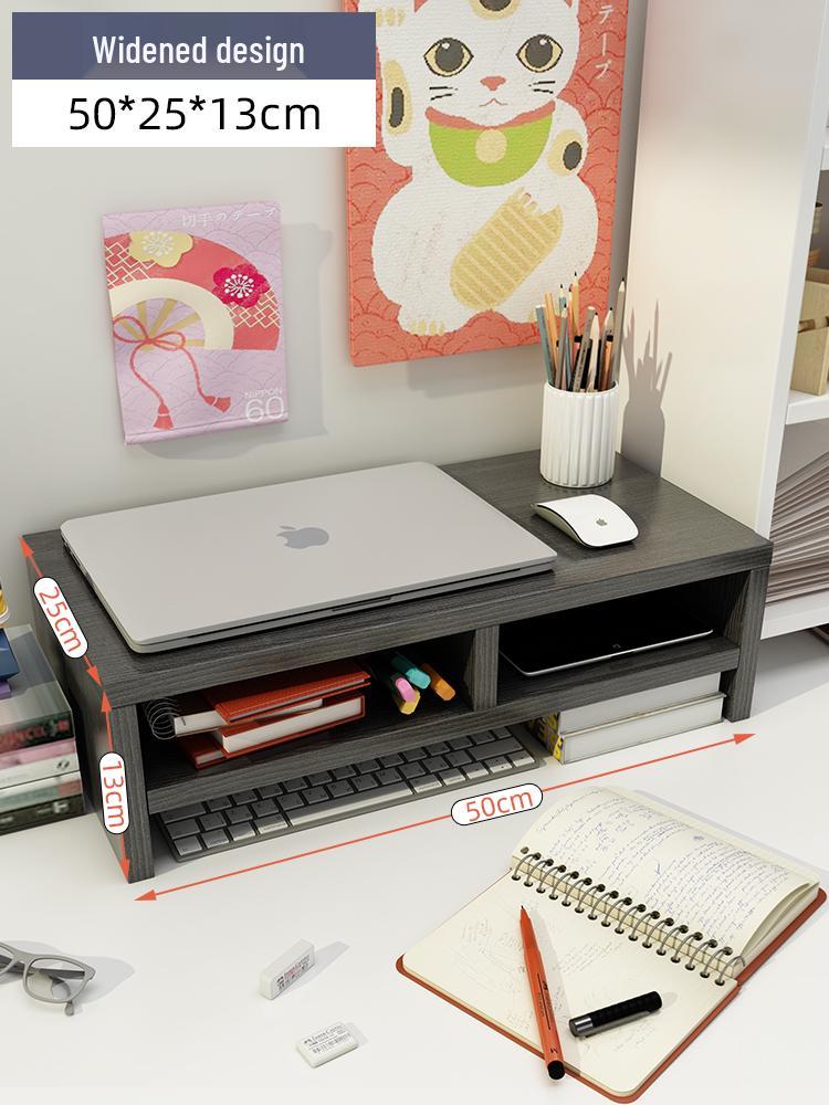 Wooden Laptop & Monitor Riser Stand for Desktops