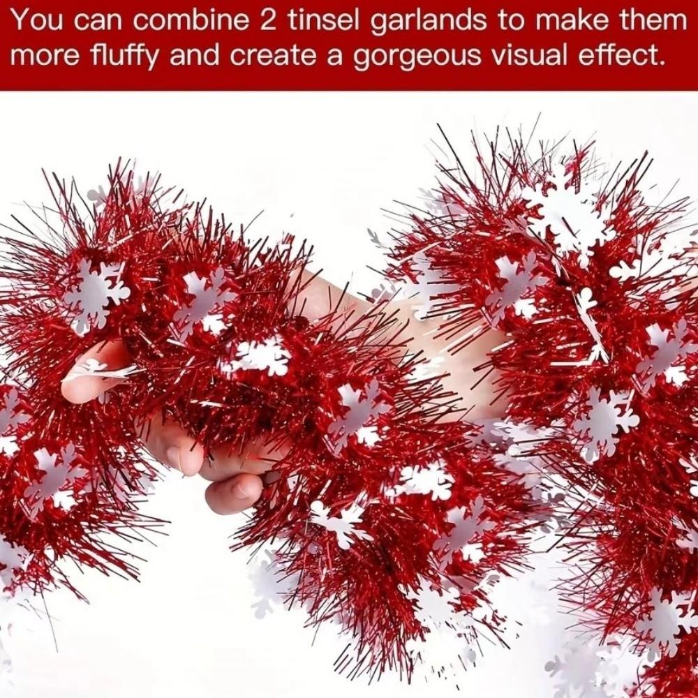 DIY Heart Tinsel Garland 5M Hanging Decor Dense Valentines Garland  Indoor Outdoor