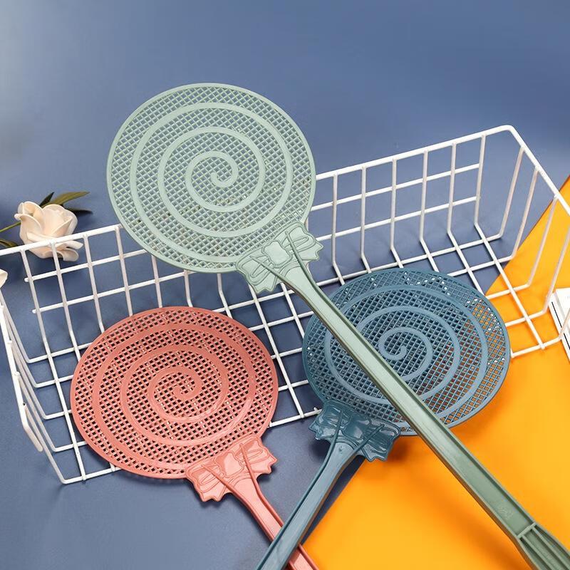 JINGRUIXIANG 100-Pack Mixed Color Manual Fly Swatters