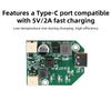 DC 9V/12V 3-Speed Fan Circuit Board with Type-C Fast Charging PWM Boost Technology Fan Board for USB Portable Fans DIY Projects