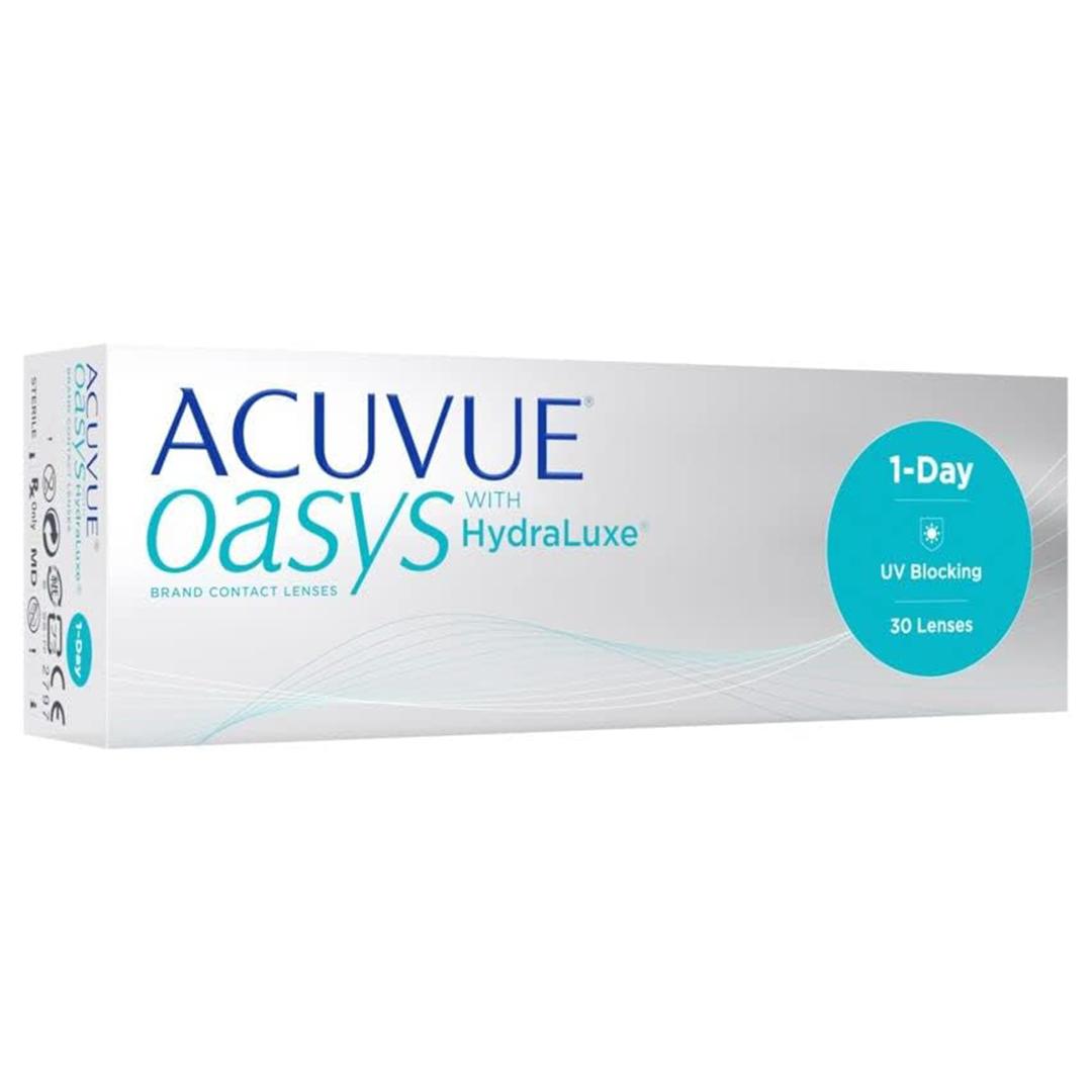 

Acuvue Oasys 1-DAY Contact Lenses with HydraLuxe, BC 8.5, 30 pcs -3.75