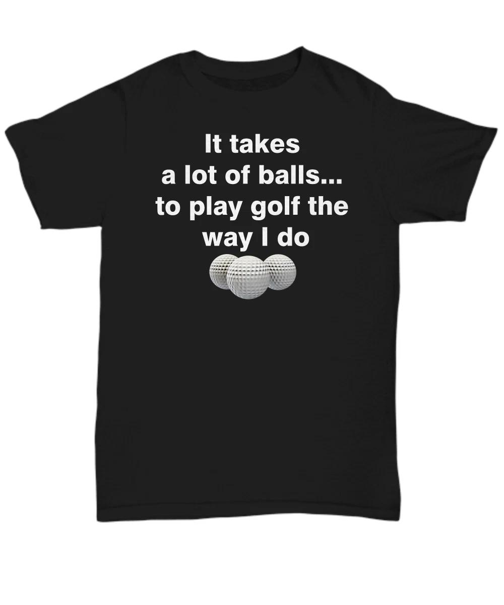 Mens Life Is Good Golf T Shirts For Men - Golf Themed Funny Golfers - It Takes A 2XL