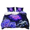 Three-Piece 3D Quilt Cover Butterfly Animal Cyberpunk Kit Bedding