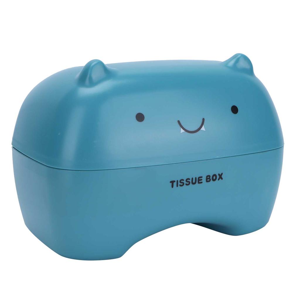 Tissue Box Cute Cartoon Multifunction Napkin Pumping Box Toilet Paper Holder Storage(Blue )