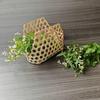 Ручная работа 25 см Плетеная бамбуковая корзина-украшение