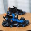 Children's Sandals Medium and Large Children's Velcro Beach Shoes Boys' Mecha Sports Sandals Trend