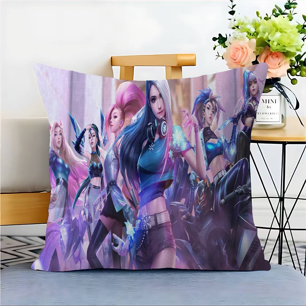 LOL KDA ALL OUT Cushion Cover Decorative Pillow Sofa Home Decor case pillow cases