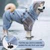 Haustier Regenmantel mit Kapuze Hunde Regenjacke Doppellagig Wasserdicht Poncho Outdoor Regenbekleidung