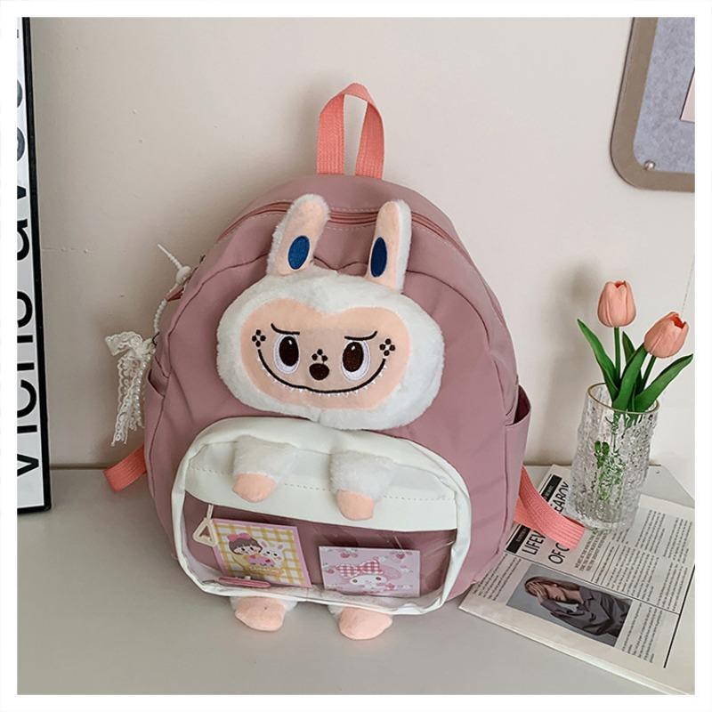 School bag new cartoon cute plush student bag girl large capacity high sense girl backpack