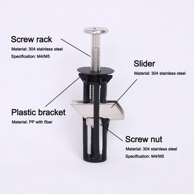 Kit di 2 bulloni di fissaggio per sedile del water Heavy Duty, bulloni universali in acciaio inossidabile per sedile del water, viti di espansione