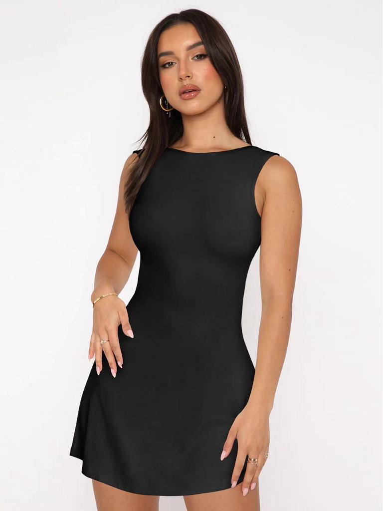 European & American Cross-border Backless Bodycon Dress