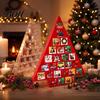 Unique Holiday Gift Containers Christmas Tree Advent Calendar Box, DIY Surprising Shaped Paper Hole Punch Children Present Container Fillable