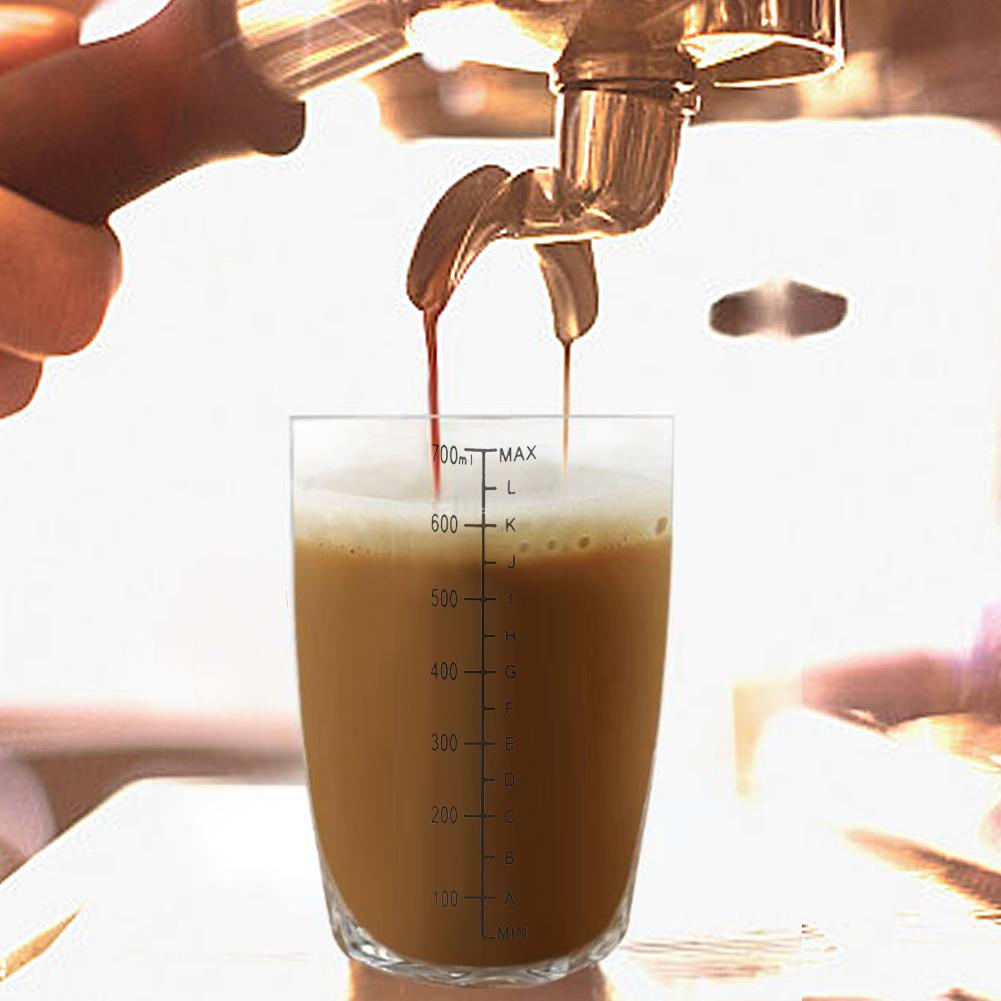 Sızıntı Önleyici Şeffaf PC Reçine Kokteyl Çalkalayıcı Mikser Ölçek Çubuğu Aracı ile(700ml)