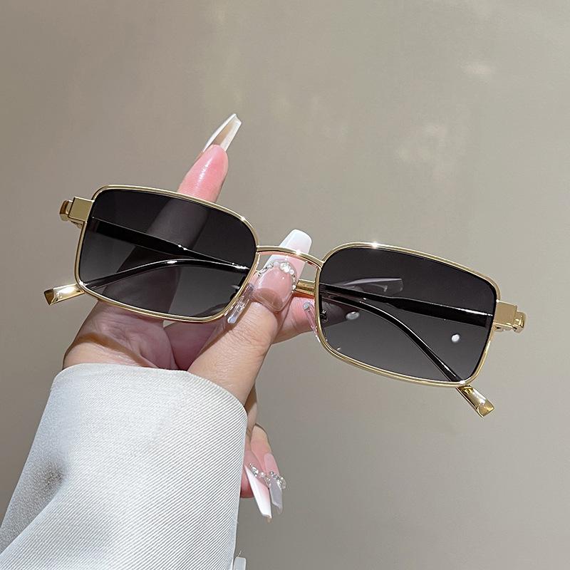 Premium Street Shooting Sun Eyes Men s Metal Box Sunglasses Sunshade Retro Sunglasses