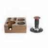 Pressing Station Adjustable Height Portafilter Holder Base Multifunctional Coffee Tamper Knurled
