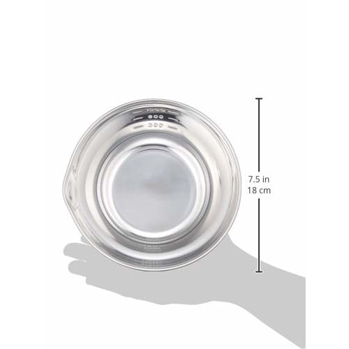 Endo Shoji Stainless Steel Handleless Bowl with Measuring Tape, Medium