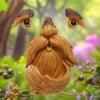 Creative Resin Tree Monster Bird Feeder for Outdoor Gardens