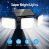 2 Pack 180 LED Solar Flood Lights Outdoor,Motion Sensor Outdoor Lights,IP65 Waterproof,3 Adjustable Heads Outdoor Solar Lights,Solar Lights for